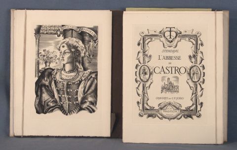 STENDHAL (M.H. Beyle) 'LABBESSE DE CASTRO - Gravures de C.P. Josso. La Tradition. MCMXLVI (1946). Paris.