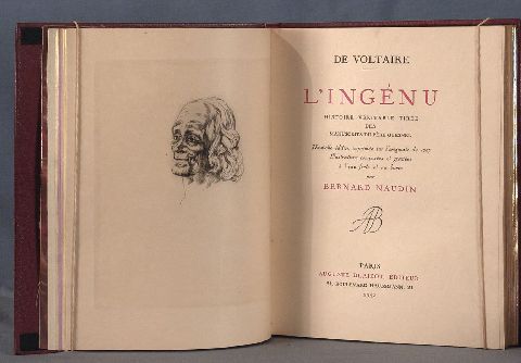 Voltaire, (Francois Marie Aroute, dit) LIngen, 1927. Creuzevault, grabados al agufuerte de Bernard Naudin