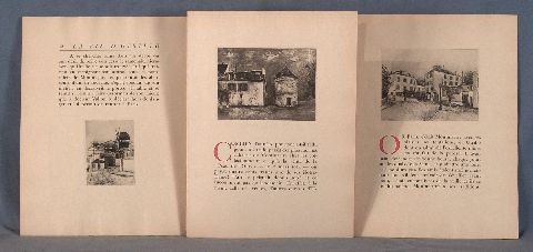 Carco. La Lgende et la Vie DUtillo. 11 litografias originales de Maurice Utrillo