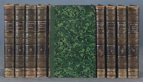 LA HARPE (Jean Francois). Abrg de lhistoire gnrale des voyage, 1825. 24 tomos de texto y 1 tomo de Atlas (32)