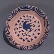 Platos ornamentales ceramica espaola con aves