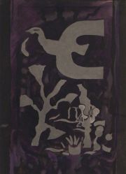 Braque, George, Abstracto, litografa de mMaeght. Publicada pro Derriere Le Miroir en Abril 1956.