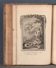 OVIDIO. Las Metamorfosis en latn y frances, Paris, 1767, Le Clerc. In - 4, 4 volmenes. Encuadernacin de poca en be-