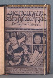 UZANNE, Octave: Dictionnaire, Bibliophilosophique (algunos deterioros encuadernacin)