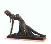 CASALS, J.Bailarina, escultura petit bronce, base mmol