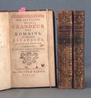 MONTESQUIEU CONSIDERATIONS SUR LES CAUSES DE LA GRANDEUR DES ROMAINS ET DE LEUR DECADENCE. Edicin de 1761.