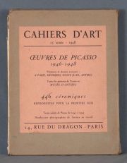 CAHIERS DART 23 ANNE - 1948. Oeuvres de Picasso. 1 Vol.