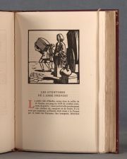 FRANCE, Anatole. Le genie Latin, Paris. 1926. Ejemplar N 368. Encuadernacin Marroqu con dorados.