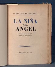ANZOATEGUI, Ignacio B: LA NIA DEL ANGEL....1 Vol.