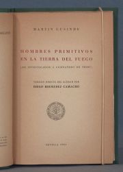 GUSINDE, Martn. HOMBRES PRIMITIVOS....1 Vol.