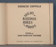 COPPOLA, Horacio....VIEJO BUENOS AIRES...1 Vol.