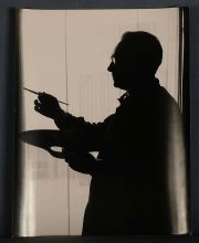 SAMEER MAKARIUS; fotografa sobre gelatina de plata. Aos 60. ' Luis Barragan', fda al dorso. 30 x 23,50 cm