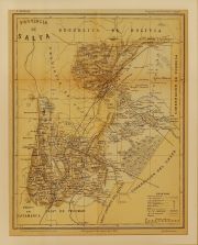 Mapa provincia de Salta. Ao 1888