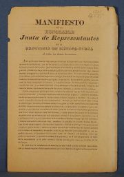 Impreso: Manifiesto de la Honorable Junta de Representantes de la Pcia de Buenos Aires a todas las dems hnas. 28 de Sep
