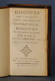 ROUSSEAU, J. J. DISCOURS SUR LINEGALITE.....1776