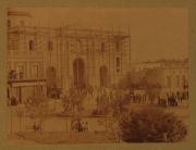 Fotografas Republique Orientale de lUruguay, Le Rio Negro a Mercedes Ao 1901, La aduana, Plaza de la Iglesia en