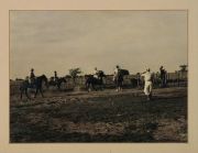 Fotografas coloreadas Circa 1940, Gauchos y trabajo en el campo. 17 x 23 cm.