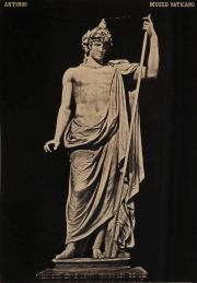 Fotografas enmarcadas representando esculturas del museo vaticano, museo de roma, timbre seco G.Ninci. 38 x 24 cm.
