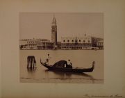 Album 'Vues de Venise' 1882 con 23 fotos albminas con referencias manuscritas. 19,5 x 24,5 cm.
