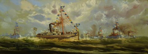 Larravide, Marina: Barcos en alta mar, leo