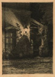BORDINO, Jose Miguel. Nocturno Colonial, Aguafuerte,ao 1929