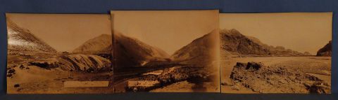 FOTOGRAFIAS. Once Albuminas sobre cartn ' Cordillera de los Andes' 'Chile' ' Mendoza' etc. Dimensiones: 21 x 29 cm. Cir