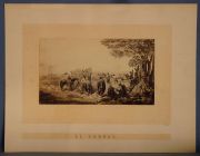 FOTOGRAFIA. PANUZI, Benito: 'El Corral' Albmina Circa: 1865. Dimensiones: fotografa 16,5 x 30 cm. Cartn: 37,5 x 48 cm