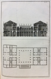 Palladio, Andrea, I QUATTrO LIBRI DI ARCHITETTURA, Venecia 1769, 1 libro con 39 grabados mas uno tomado de Tiziani por