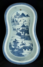Dos baeras, porcelana Azul & Blanca, decoracin oriental -47-
