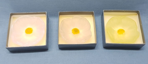 Set de seis petalos en forma de flor Daum