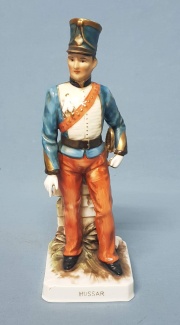 Hussar, figura de porcelana, Hngara.