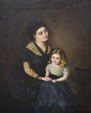 Benavent, Mujer con su hija, leo.