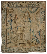 Tapicera antigua, Casamiento, averas. 300 x 264cm