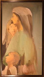 Batlle Planas, Juan. La Familia. leo de 41 x 23 cm.