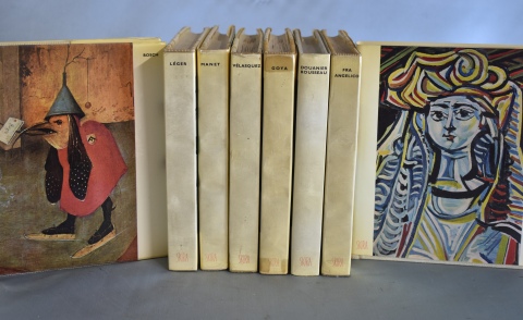 Treinta y cuatro volúmenes Skira, sobre Pintores Famosos. 34 Vol.