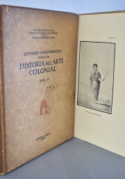 Estudios y Documentos para la Historia del Arte Colonial. 2 Vol.