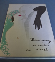 Marcel Vertés, Dancing, litografía coloreada. Mide: 45 x 31 cm.