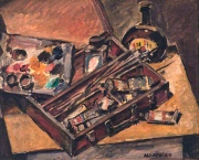 MOSTEIRO, Mario. El Atelier, óleo. 50 x 40 cm.