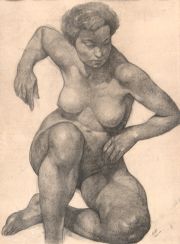 Scotti, Mujer desnuda, carbonilla (1)