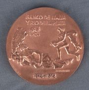 Fioravanti, Banco de Italia y Rio de la Plata. 1872 - 1972, medalla