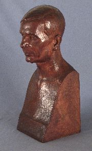MIRANDA, Sebastian Ricardo Saen Hayes escultura mdera 54 cm.