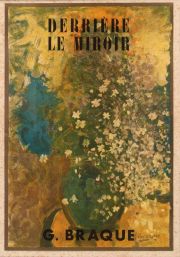 Braque, Bouquet Jaune, litografía color año 1952, 37 x 26 cm.