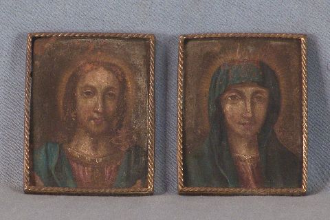 Miniaturas, La virgen y Jesus.