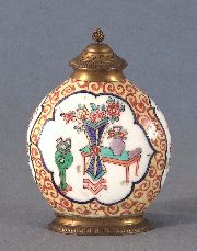 Vaso porcelana Chantilly c/ montura bronce