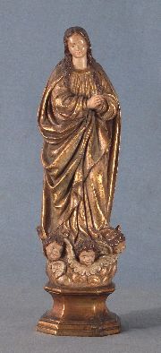 Virgen, talla de madera.