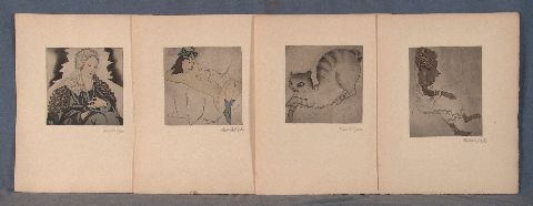 Baudelaire (Charles). Les Fleurs de Mal, 1928. Litografias de Mariette Lydis