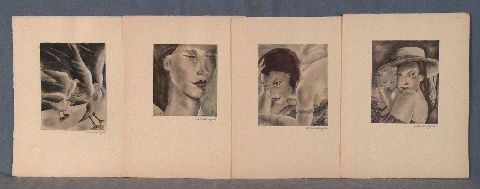 Baudelaire (Charles). Les Fleurs de Mal, 1928. Litografias de Mariette Lydis