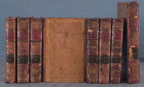 BARTHELEMY, Jean Jaques. Voyage du Jeune Amacharsis en Grecé. 7 tomos de texto y 1 tomo Atlas, Paris 1790. (55)