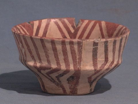 Cuenco neolitico ceramica decorada