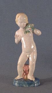 POWOLNY, M. Niños, figuras de ceramica